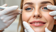 Botox Zürich treatment session showing a professional administering a facial injection for wrinkle reduction.