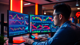 Trading view platform showcases real-time market charts for traders analyzing financial data